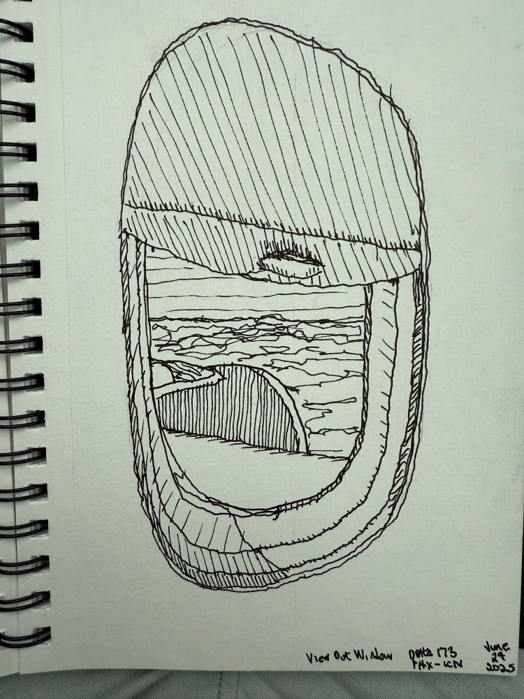 View out the window.