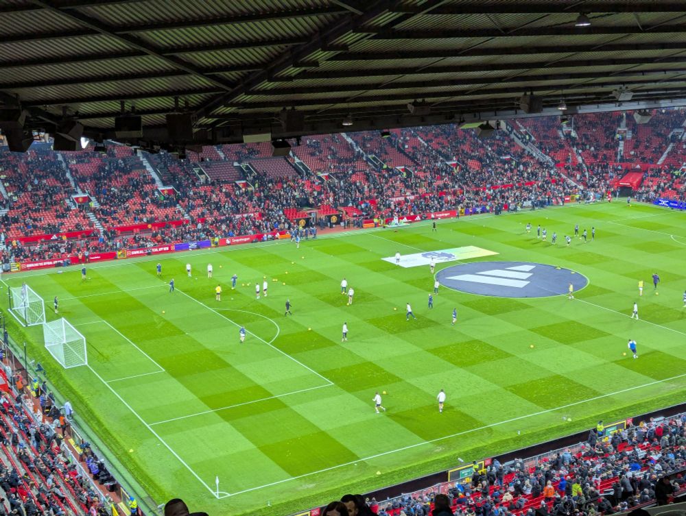 Pre match at Old Trafford 
