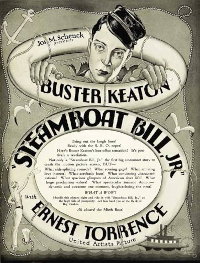 Poster for the film Steamboat Bill, Jr (1928)