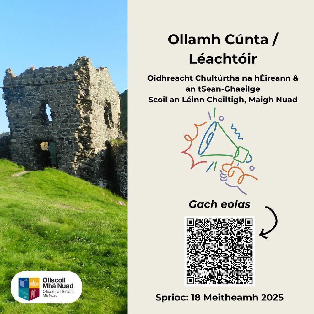 Ollamh Cúnta / Léachtóir in Oidhreacht Chultúrtha na hÉireann agus i Roinn na Sean-Ghaeilge, Scoil an Léinn Cheiltigh, Ollscoil Mhá Nuad.