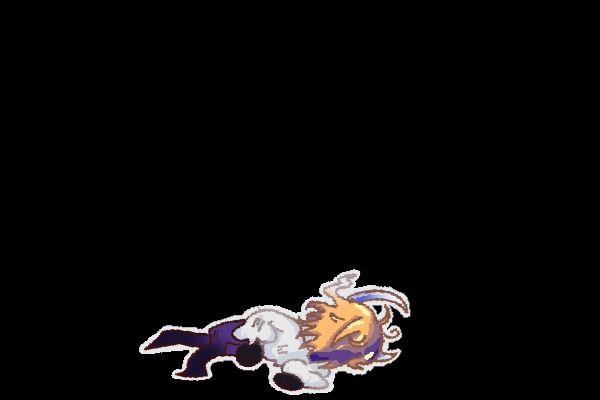 This user's Vtuber crinkled on the floor of a void, black space in a family guy death pose.