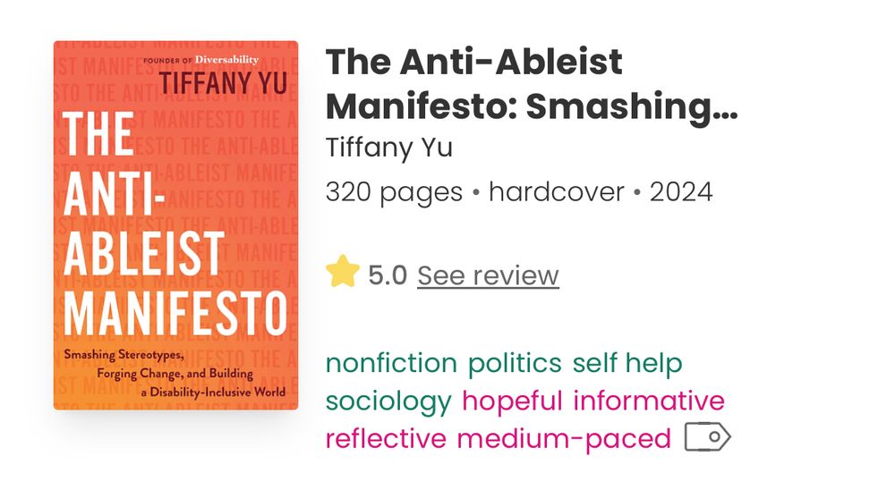 The Anti-Ableist Manifesto by Tiffany Yu