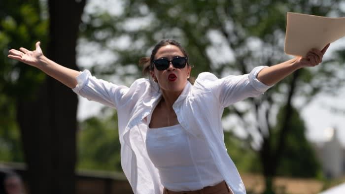 Alexandria Ocasio-Cortez warns of ‘brawl’ if Kamala Harris removes Lina Khan