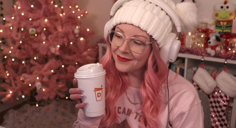 Violet in her stream room