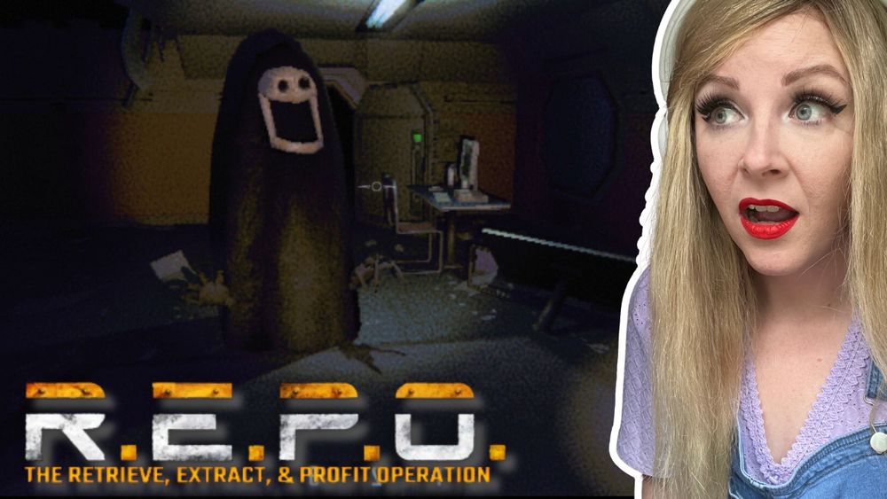 REPO thumbnail with Violet and a scary dude idk