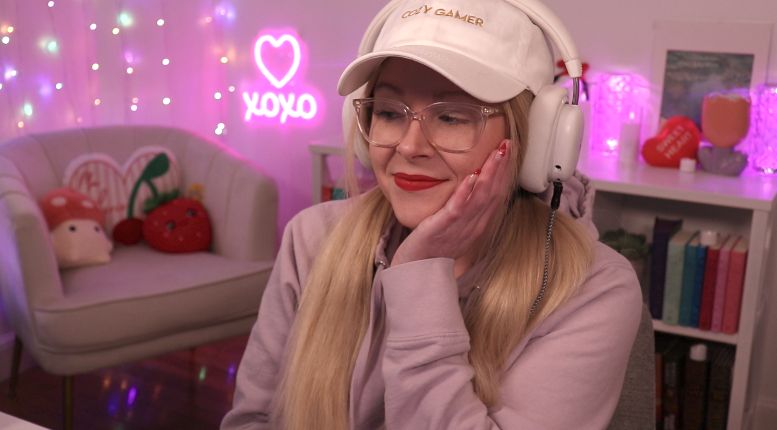 Violet in her stream room