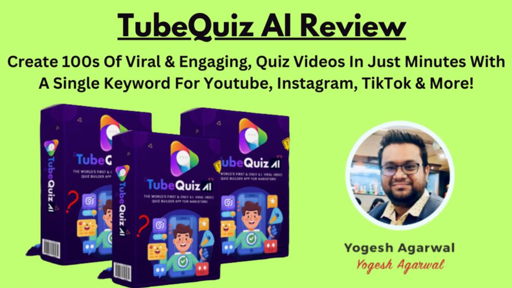 TubeQuiz AI Review: THE WORLD'S FIRST AND ONLY A.I. VIRAL VIDEO QUIZ BUILDER APP FOR MARKETERS! - Digital ProductTubeQuiz AI Review: THE WORLD'S FIRST AND ONLY A.I. VIRAL VIDEO QUIZ BUILDER APP FOR MA...