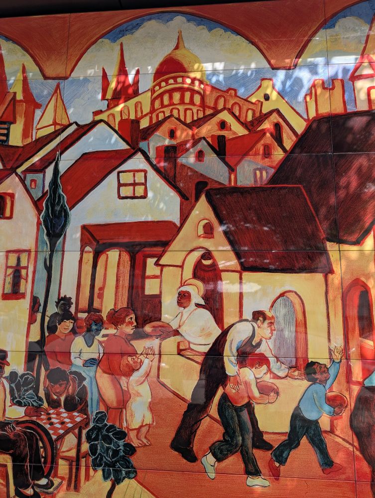 Detail of the same mural