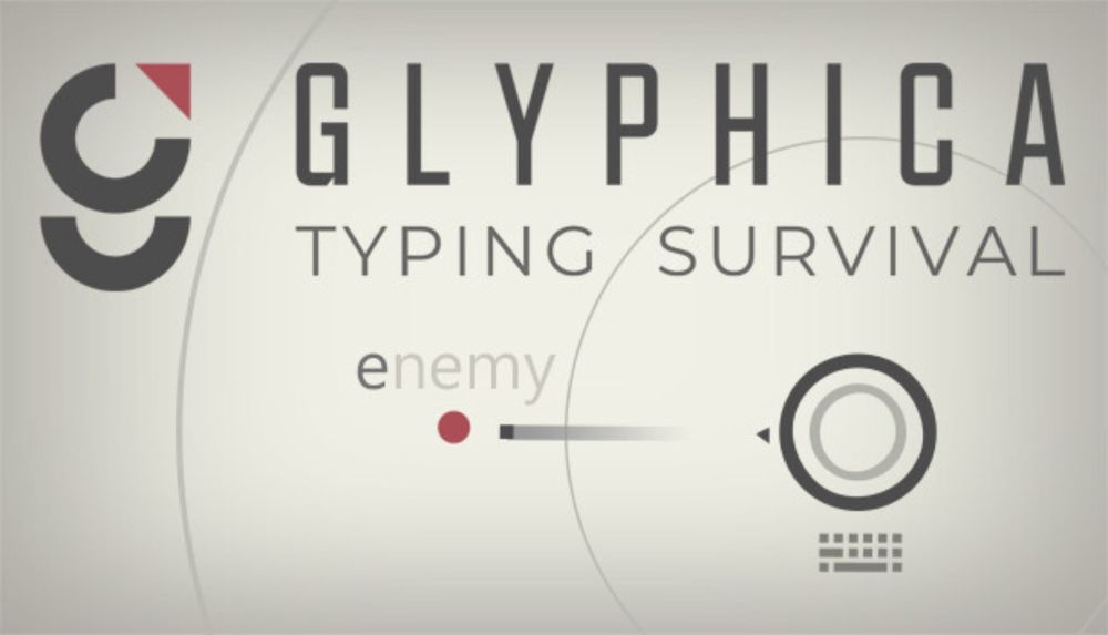 Save 20% on Glyphica: Typing Survival on Steam