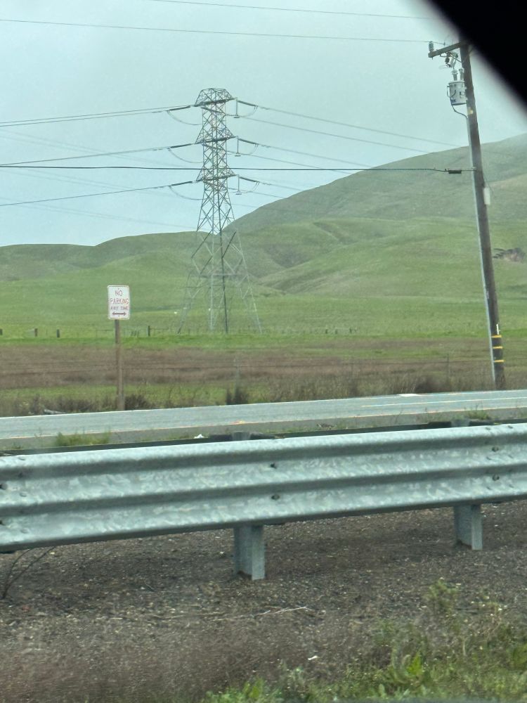 Out the winder on my way in the winter 