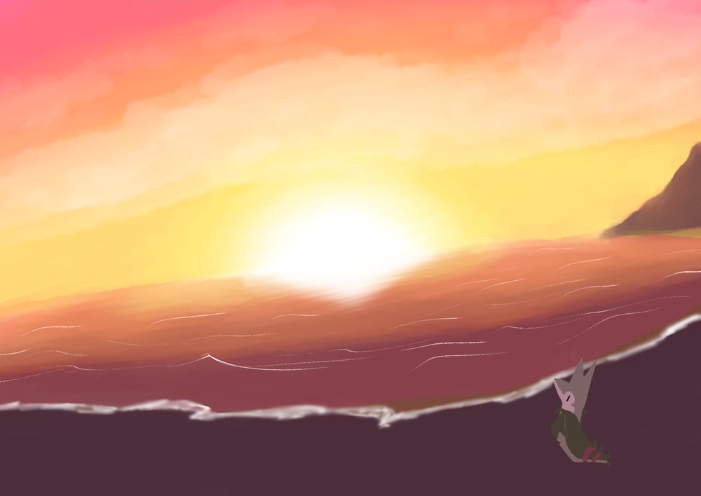 serperior by the ocean