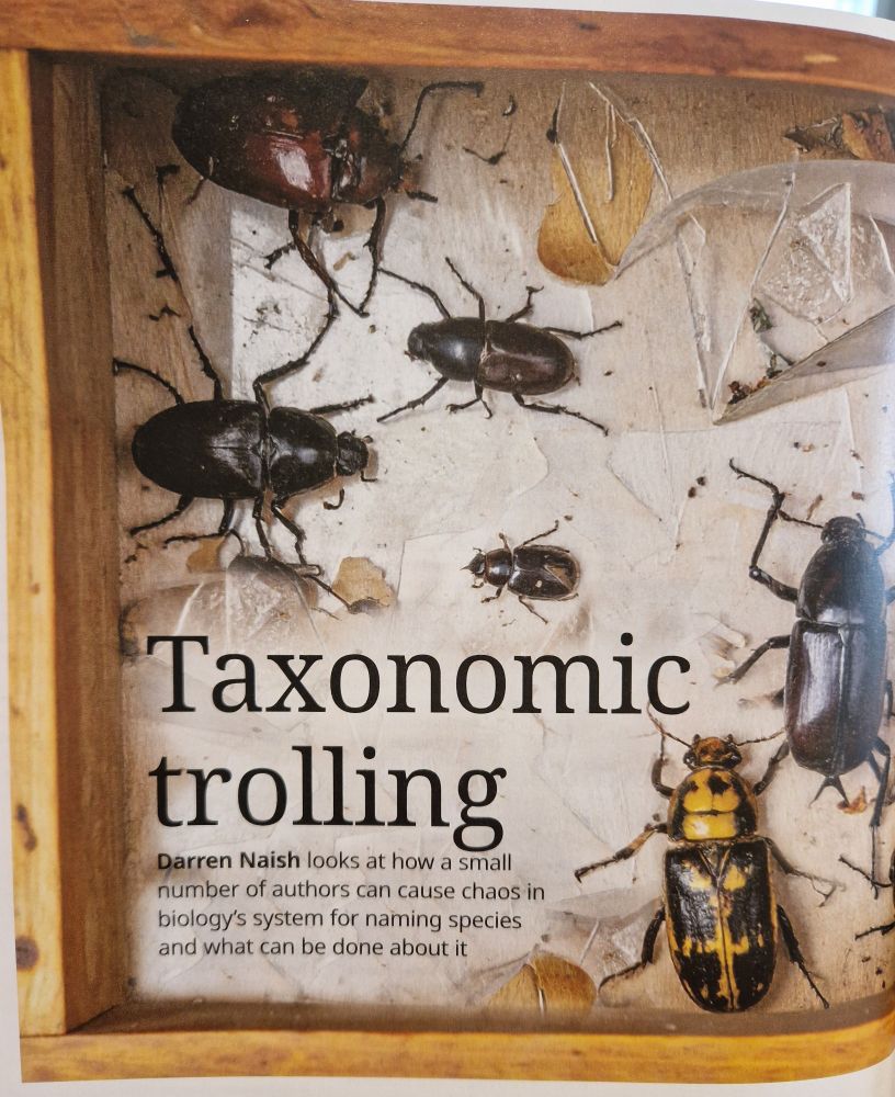 First page of article Taxonomic trolling.