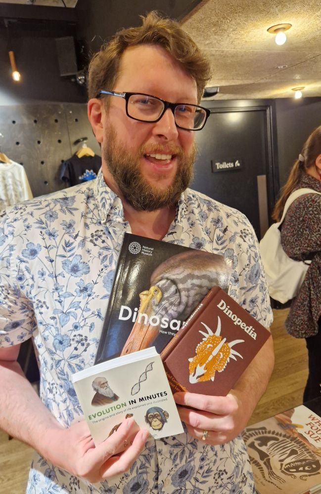 Darren holding books like a smug bastard.