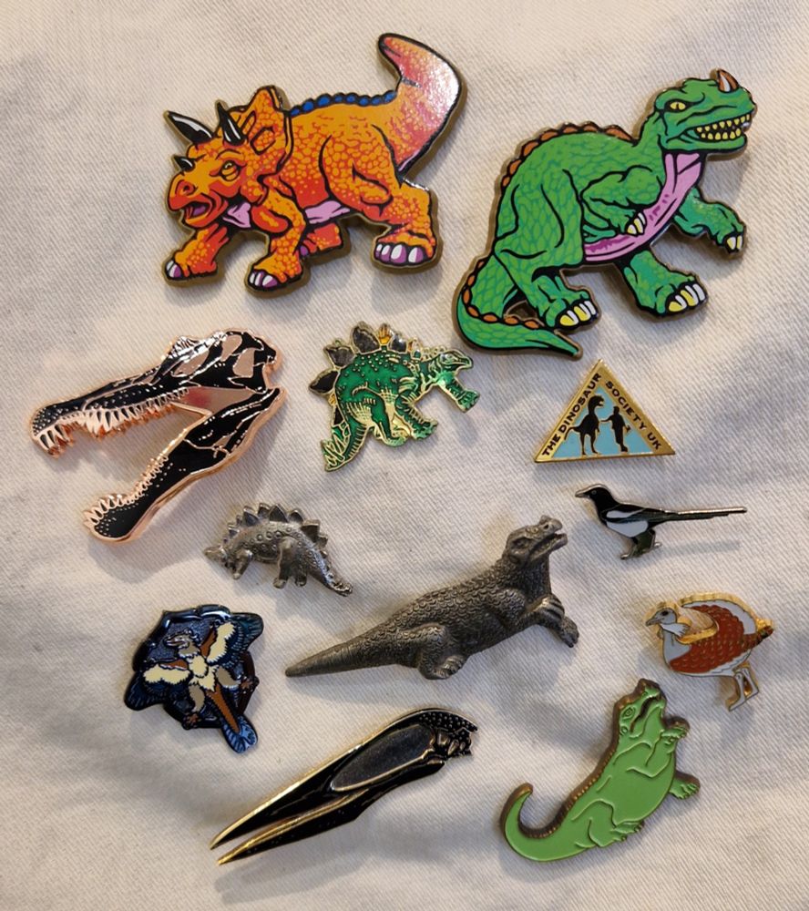 Dinosaur badges 1