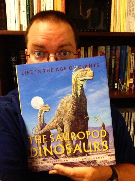 Dr Matt Wedel and book The Sauropod Dinosaurs. 
