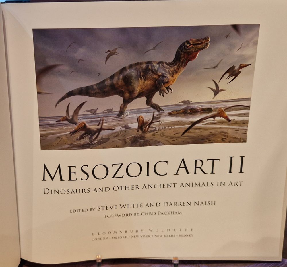 Title page, spinosaurid art by Anthony Hutchings. 