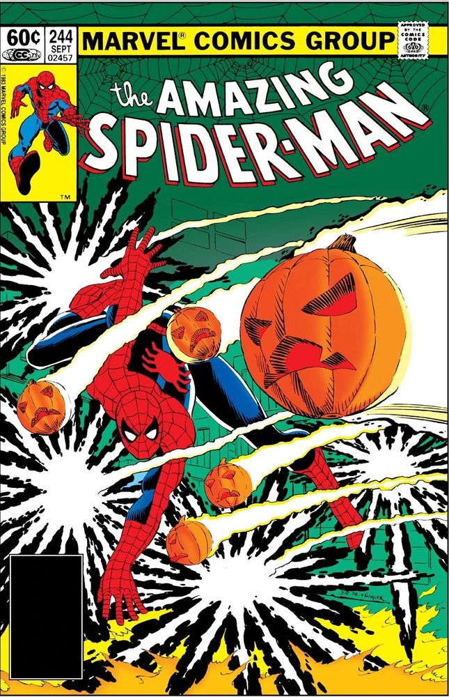 Spider-Man dodges pumpkin bombs