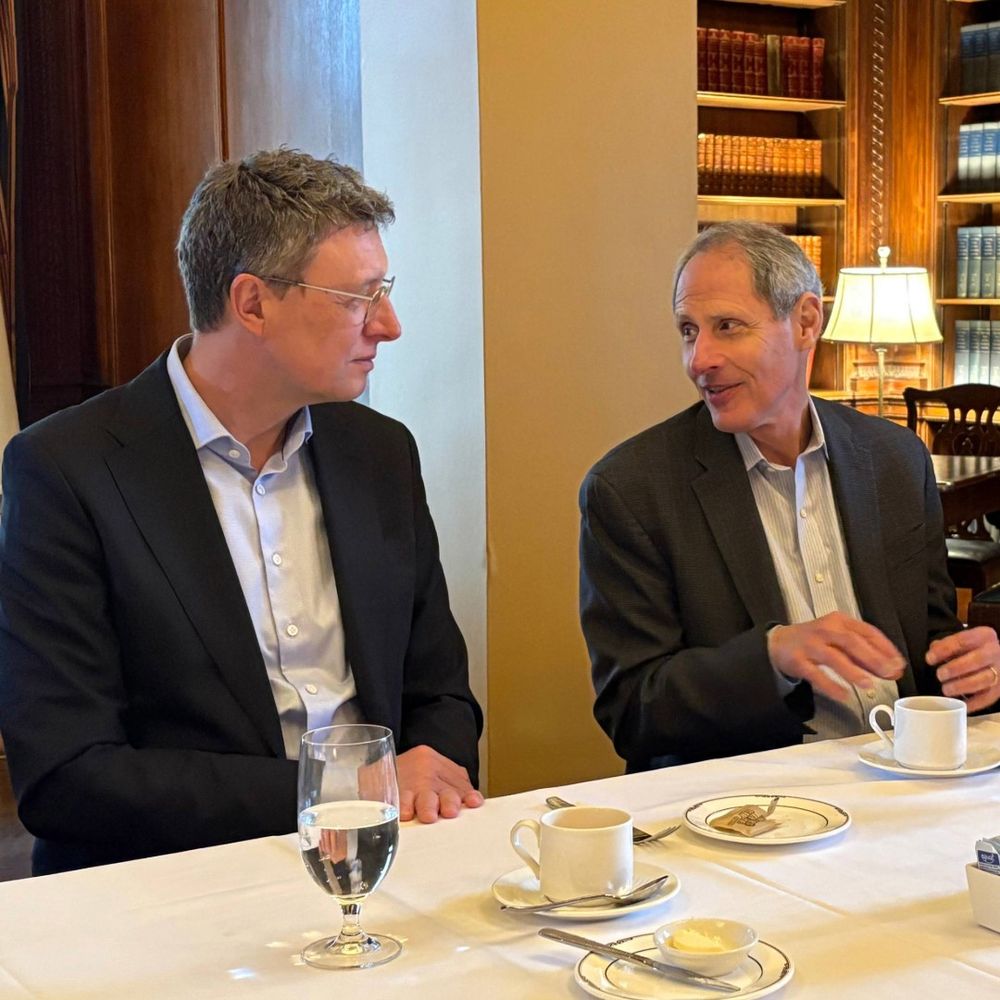 Patrick Cramer and President Thomas F. Rosenbaum