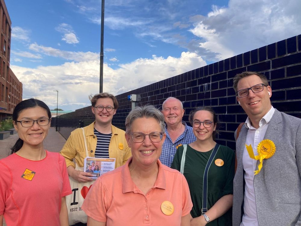 Janet, Rob and the local Lib Dem team in West Hampstead.