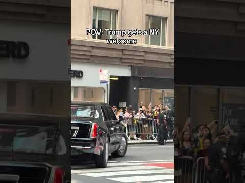 Trumps New York welcomes of boos boos & jeers