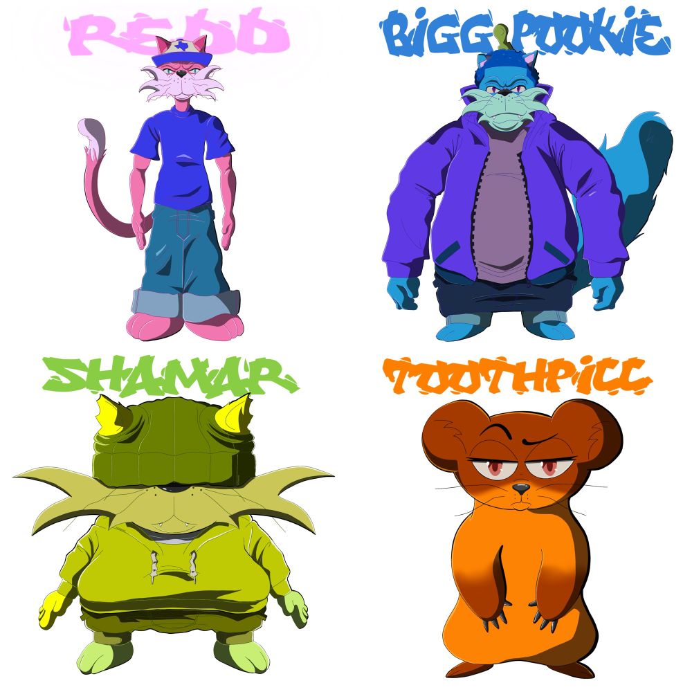 Trill Catz main characters 