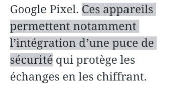 Ces appareils permettent notamment l’intégration d’une puce de sécurité