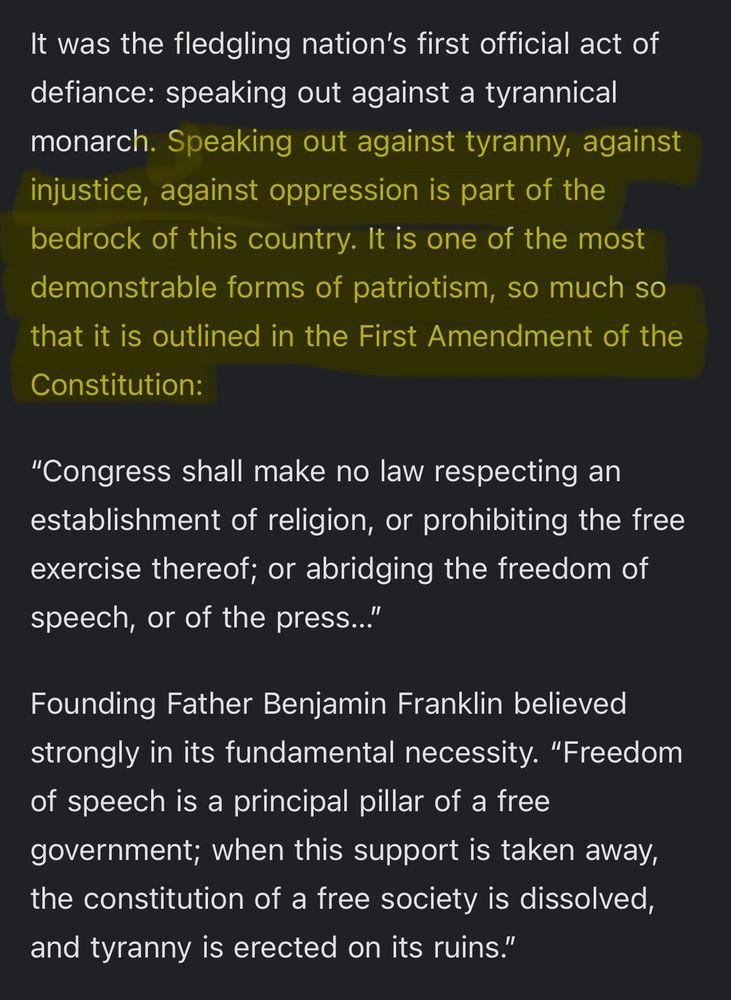 https://steady.substack.com/p/make-some-noise?publication_id=247881&utm_medium=email&utm_campaign=email-share&isFreemail=true&triedRedirect=true Make Some Noise - by Dan Rather and Team Steady - Steady