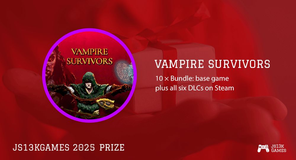 js13kGames 2025 prize: Vampire Survivors bundle