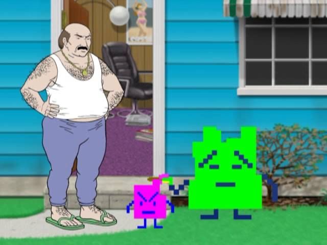 Karl and the Mooninites from “Aqua Teen Hunger Force”
