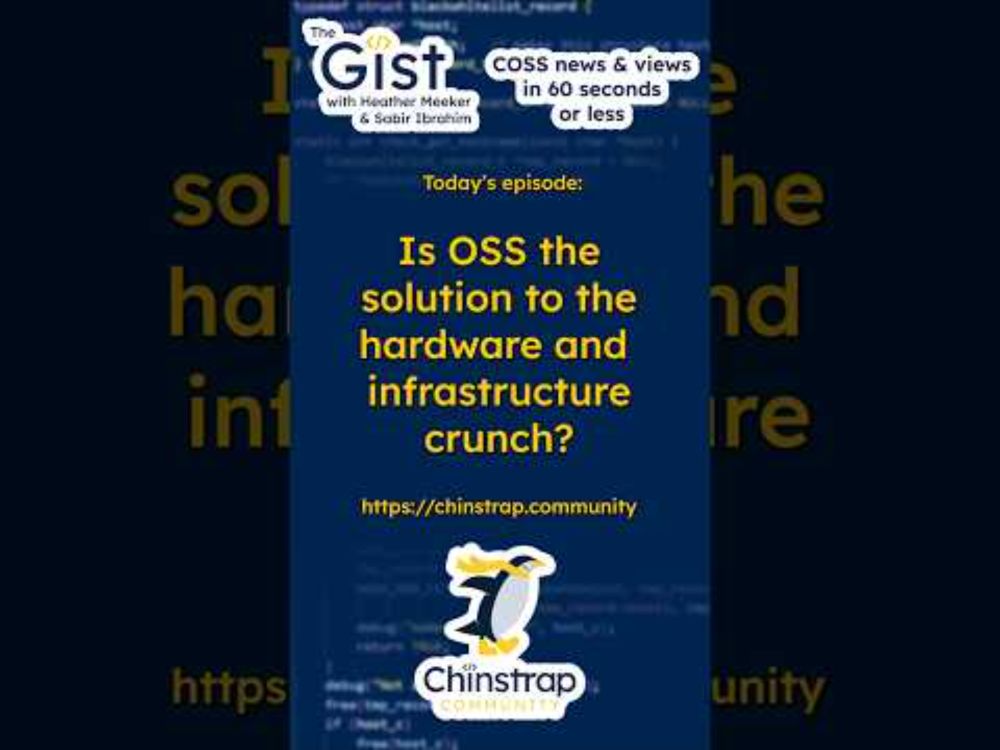 The Gist Episode 10 - Is OSS the solution to the hardware and infrastructure crunch?