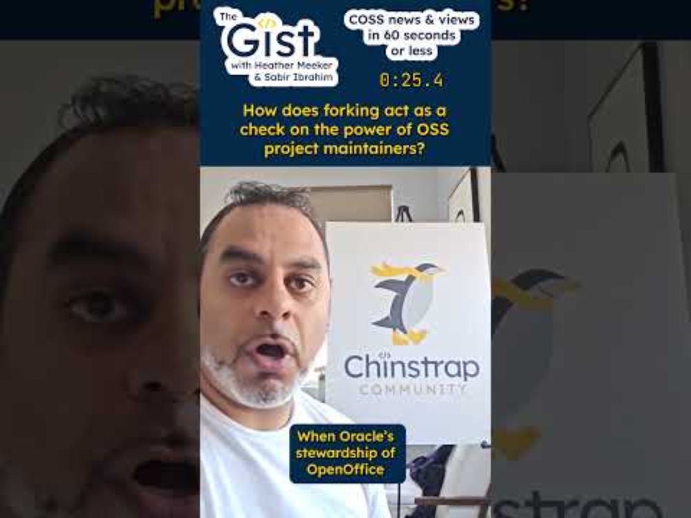 The Gist Episode 15 - How does forking act as a check on the power of OSS project maintainers?