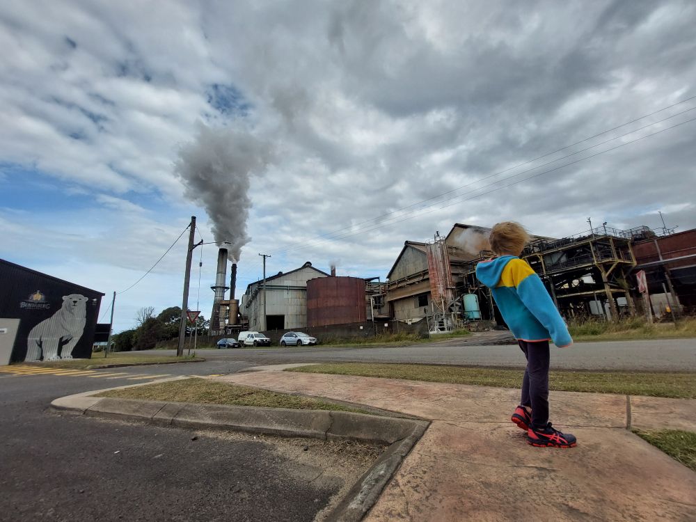 The Bundaberg sugar mill. 