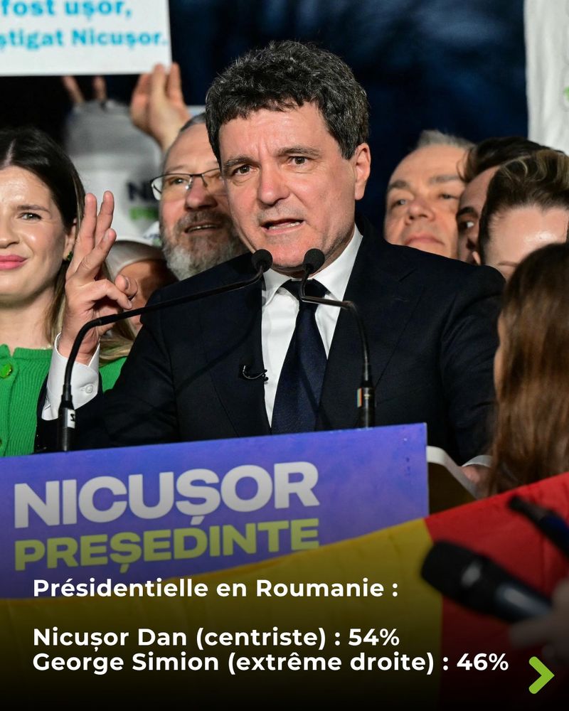 Félicitations à Nicușor Dan, nouveau président de la Roumanie. En dépit des ingérences, le peuple a choisi la démocratie, l’Europe et le soutien à l’Ukraine. Travaillons ensemble à une Europe de la défense plus forte et indépendante. #Europe #Roumanie #UE