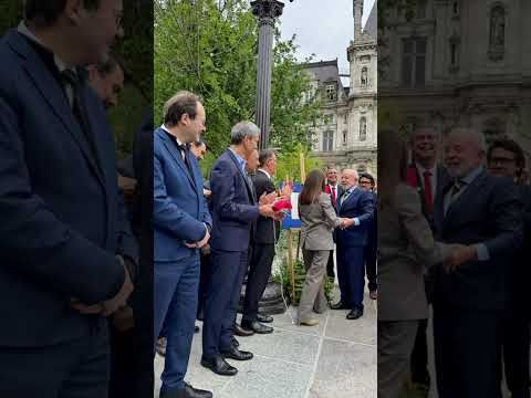 Visite officielle du président Lula en présence d’Anne Hidalgo, Maire de Paris.
