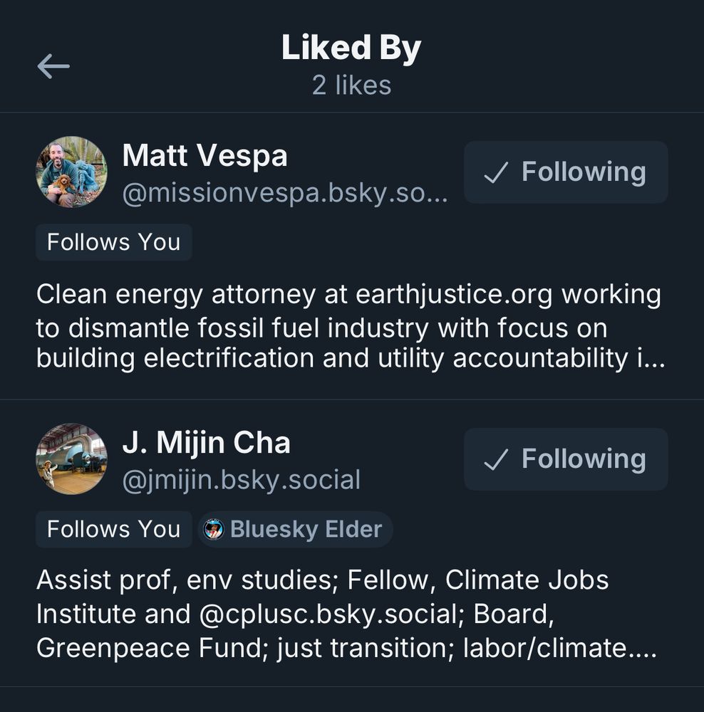 Notifs showing two likes - one from matt vespa and one from mijin cha