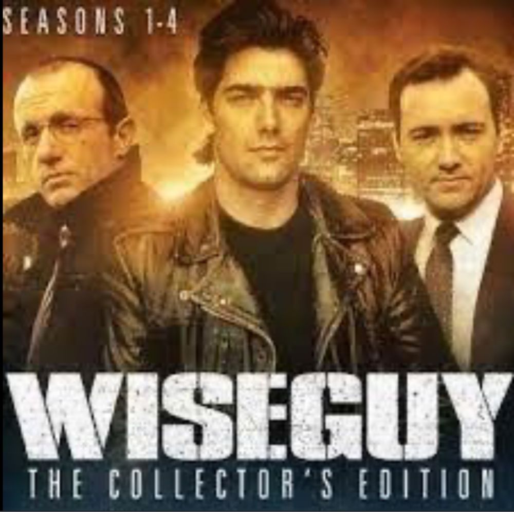 A promotional image from the tv show Wiseguy, led by ken wahl.. 
