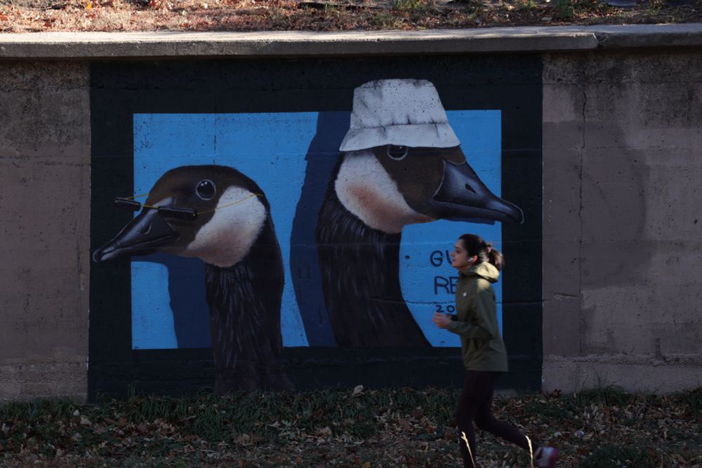 west of Logan st. North wall