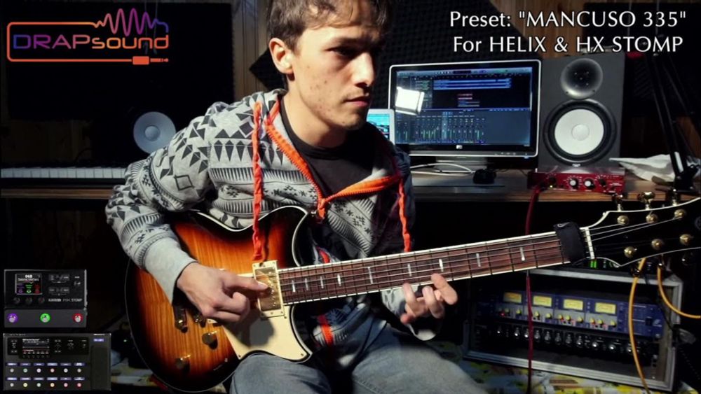 Matteo Mancuso plays his new preset "MANCUSO 335" for HELIX & HX STOMP !!!