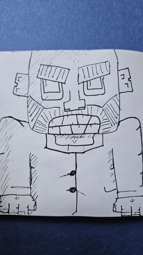 Angry person doodle