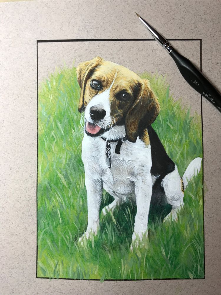 Beagle painting snap 2