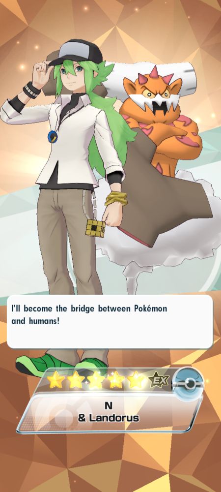 N & Landorus: "I'll become the bridge between Pokemon and humans!"