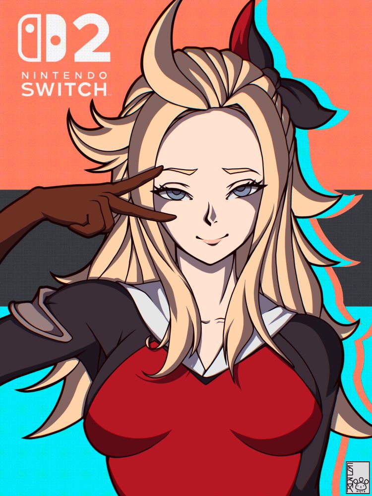 Edea Lee from Bravely Default, one of my favourite games of the 3ds period, with some of the best music in a JRPG (or game) ever.

I adore her cheeky, fun, cute personality, and the incredible sense of humour in this game in general. If you haven’t played it, I recommend it!

Happy Switch 2 launch everybody~! <3
