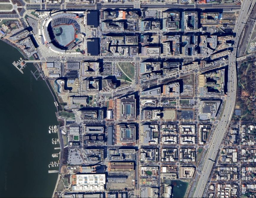 Google earth imagery, 2024