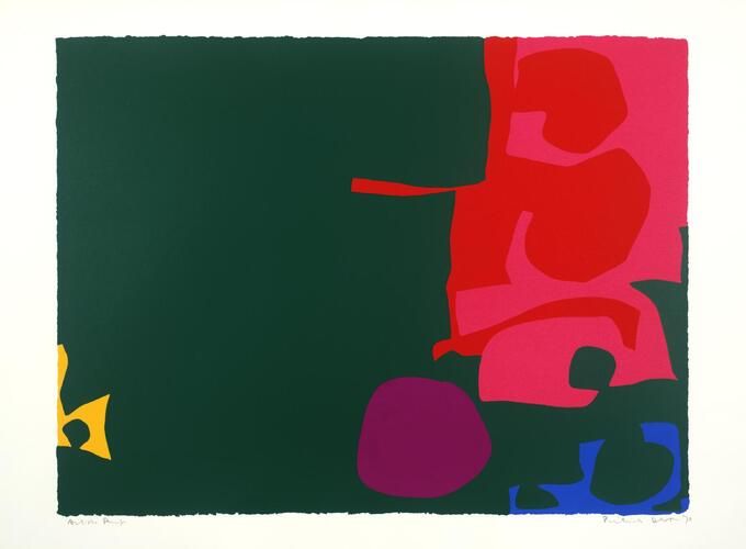 date inscribed Presented by Rose and Chris Prater through the Institute of Contemporary Prints 1975