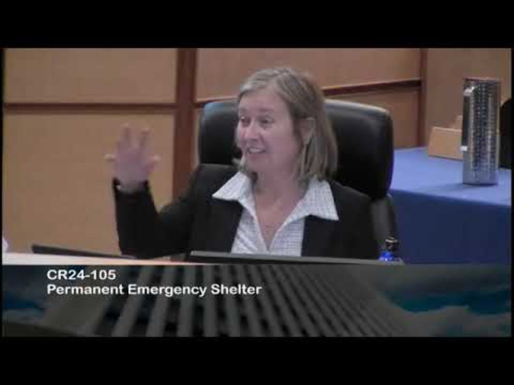 Sep 25 2024  - Councillor Nelson on permanent emergency shelter location (again)