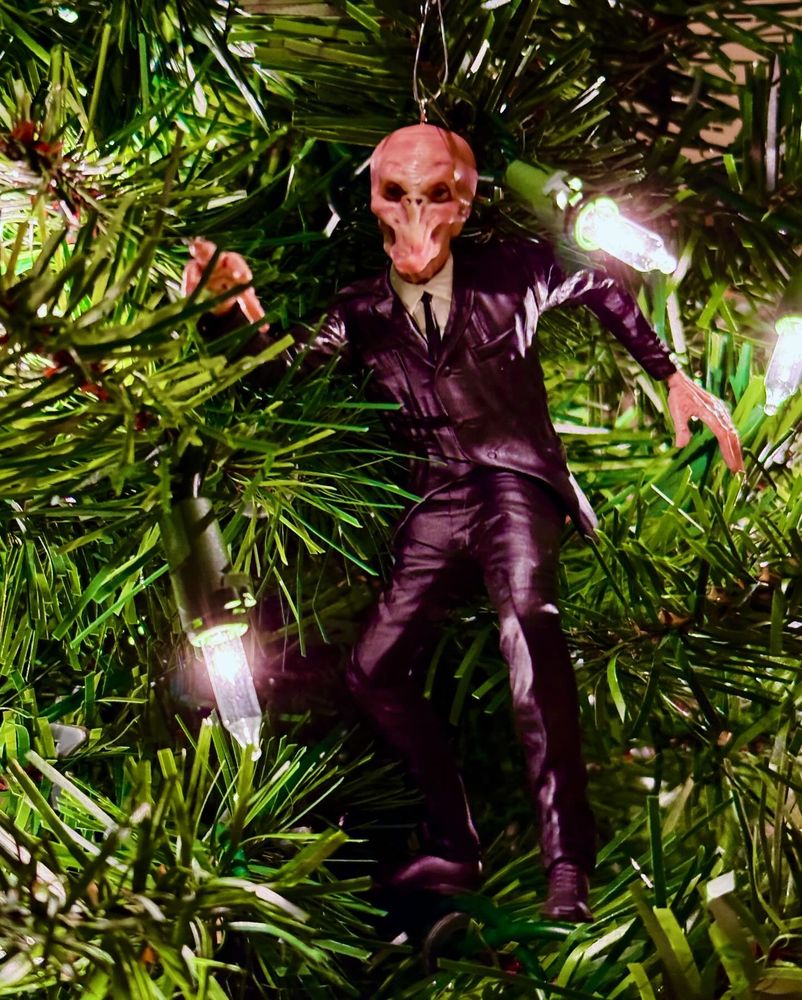 Christmas ornament of The Silence from Doctor Who