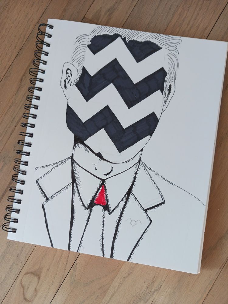Twin Peaks homage drawing