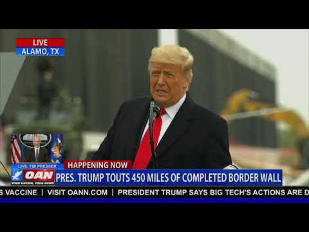 President Trump touts 450 miles of completed Border Wall