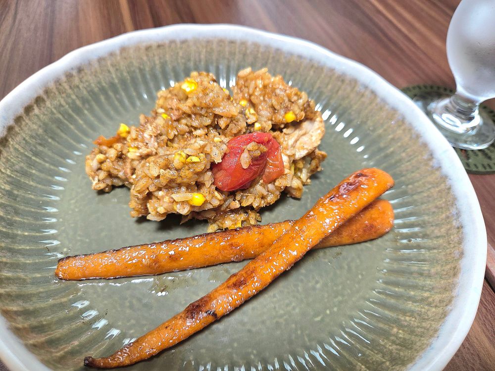 カレーには絶対人参が入ってて欲しいけど入れ忘れたからソテーにした