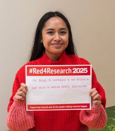 I'm proud to contribute to the research that helps to improve mental healthcare
